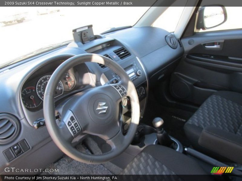 Sunlight Copper Metallic / Black 2009 Suzuki SX4 Crossover Technology