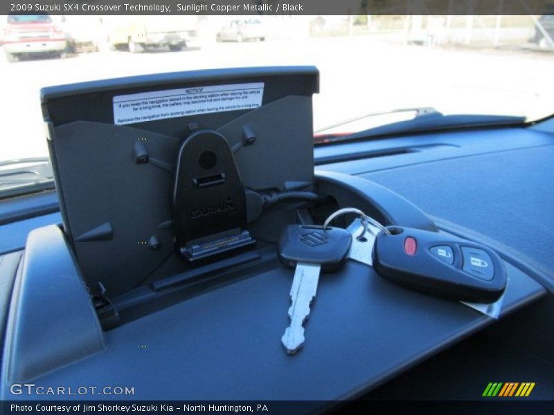 Sunlight Copper Metallic / Black 2009 Suzuki SX4 Crossover Technology