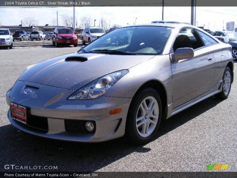 Silver Streak Mica / Black 2004 Toyota Celica GT