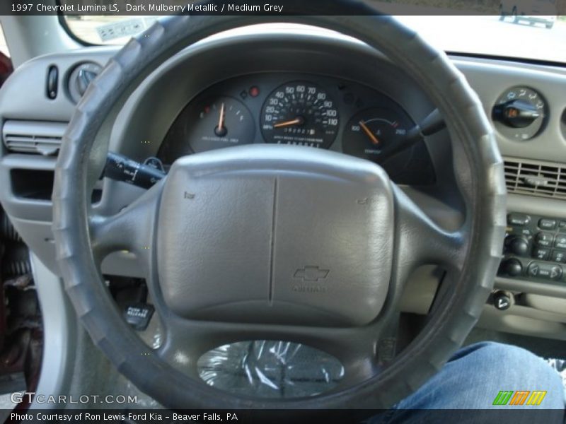 Dark Mulberry Metallic / Medium Grey 1997 Chevrolet Lumina LS