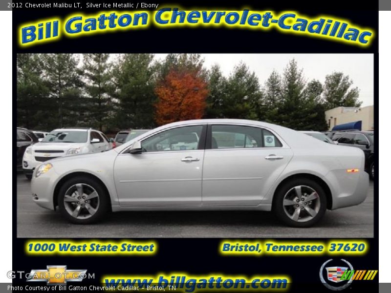 Silver Ice Metallic / Ebony 2012 Chevrolet Malibu LT