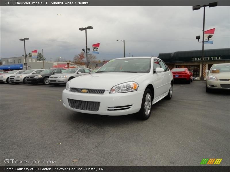 Summit White / Neutral 2012 Chevrolet Impala LT