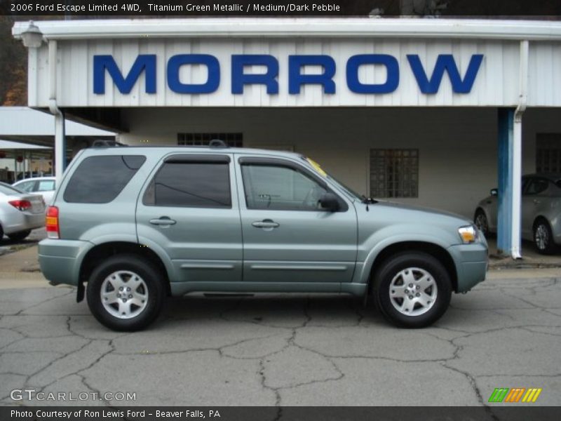 Titanium Green Metallic / Medium/Dark Pebble 2006 Ford Escape Limited 4WD