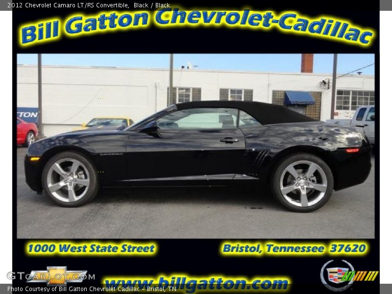 Black / Black 2012 Chevrolet Camaro LT/RS Convertible