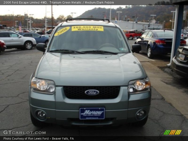 Titanium Green Metallic / Medium/Dark Pebble 2006 Ford Escape Limited 4WD