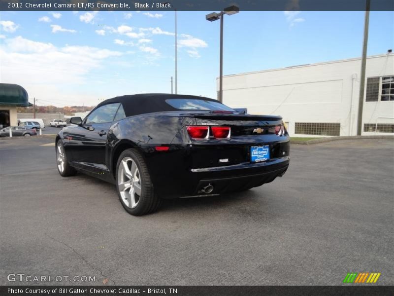 Black / Black 2012 Chevrolet Camaro LT/RS Convertible