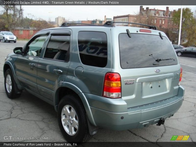 Titanium Green Metallic / Medium/Dark Pebble 2006 Ford Escape Limited 4WD