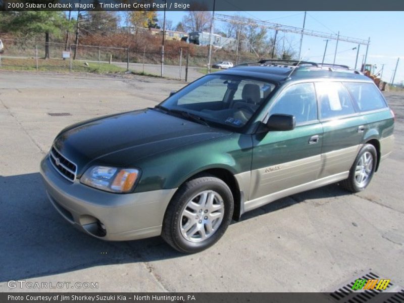 Timberline Green Pearl / Beige 2000 Subaru Outback Wagon