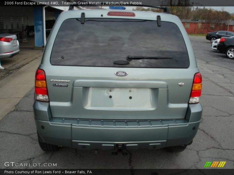 Titanium Green Metallic / Medium/Dark Pebble 2006 Ford Escape Limited 4WD