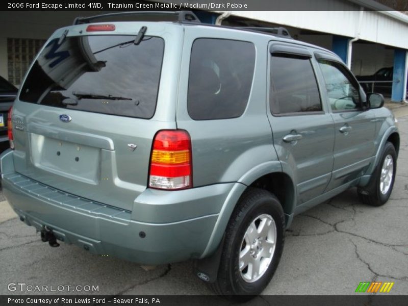 Titanium Green Metallic / Medium/Dark Pebble 2006 Ford Escape Limited 4WD