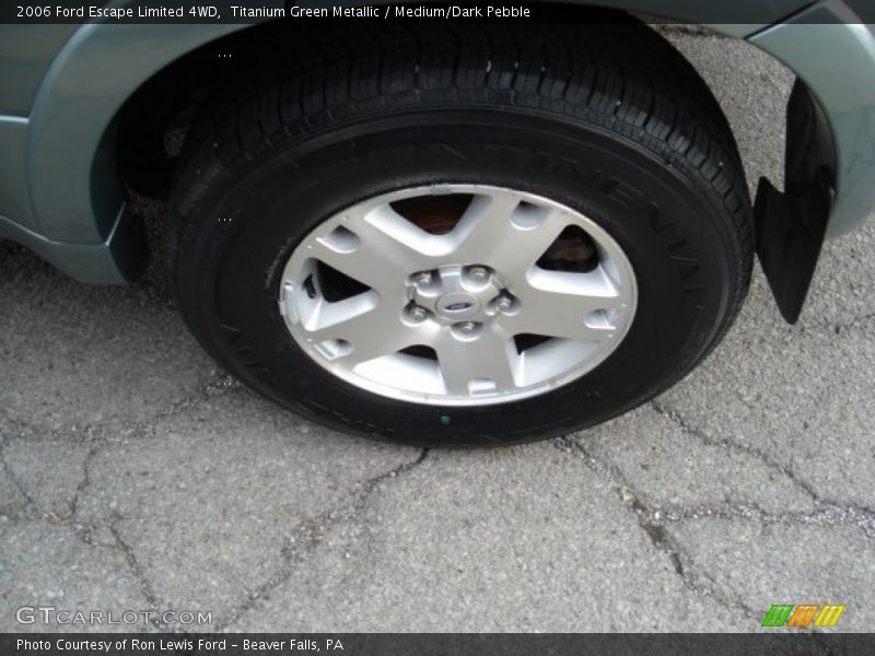 Titanium Green Metallic / Medium/Dark Pebble 2006 Ford Escape Limited 4WD