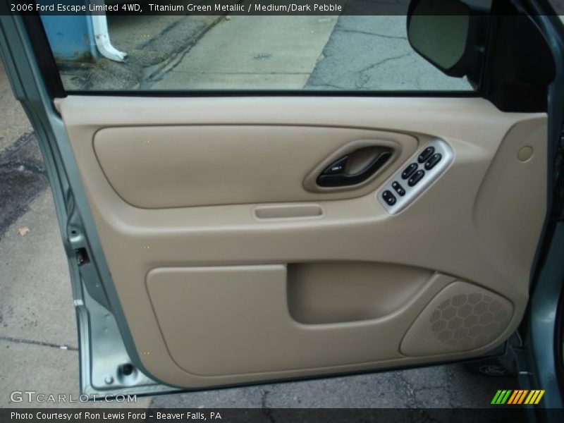 Titanium Green Metallic / Medium/Dark Pebble 2006 Ford Escape Limited 4WD