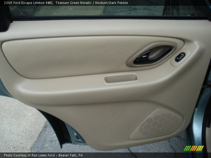 Titanium Green Metallic / Medium/Dark Pebble 2006 Ford Escape Limited 4WD