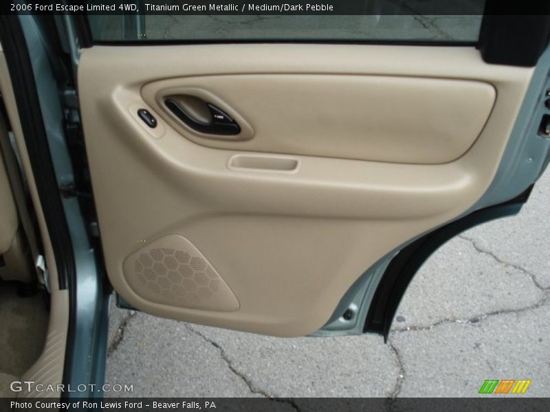 Titanium Green Metallic / Medium/Dark Pebble 2006 Ford Escape Limited 4WD