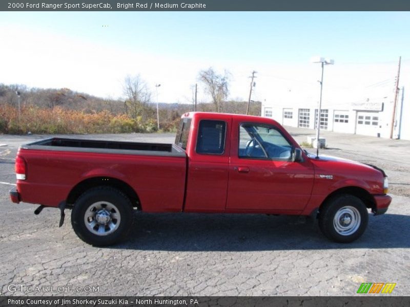 Bright Red / Medium Graphite 2000 Ford Ranger Sport SuperCab