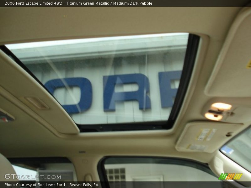 Titanium Green Metallic / Medium/Dark Pebble 2006 Ford Escape Limited 4WD