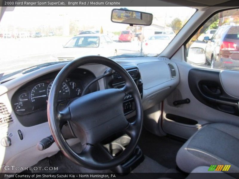 Bright Red / Medium Graphite 2000 Ford Ranger Sport SuperCab