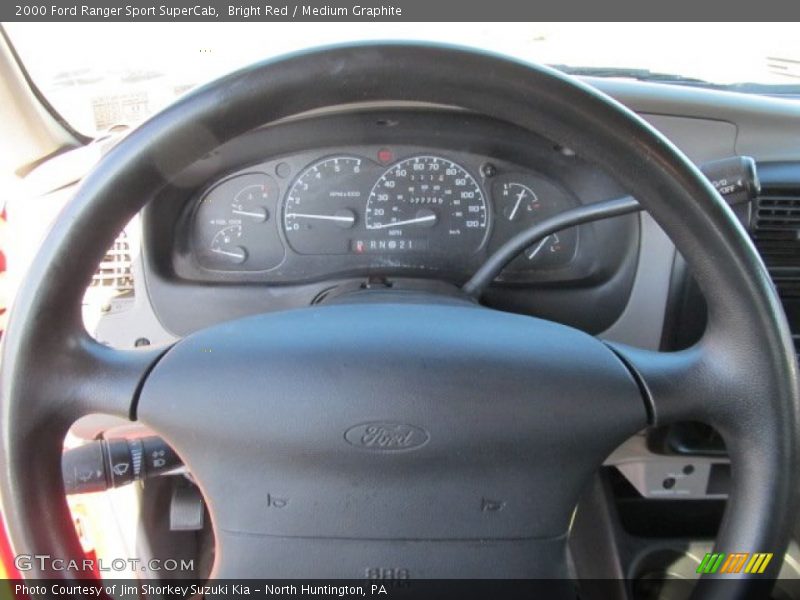 Bright Red / Medium Graphite 2000 Ford Ranger Sport SuperCab