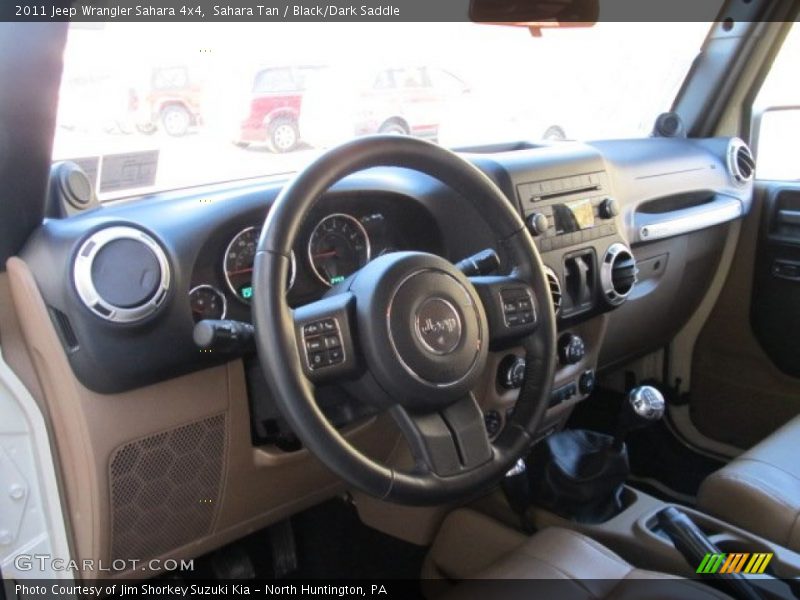 Sahara Tan / Black/Dark Saddle 2011 Jeep Wrangler Sahara 4x4