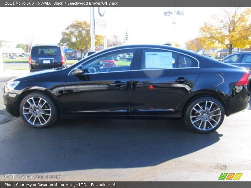 Black / Beechwood Brown/Off Black 2011 Volvo S60 T6 AWD