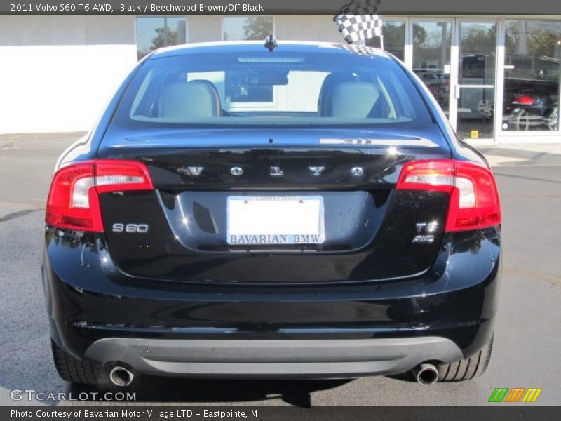 Black / Beechwood Brown/Off Black 2011 Volvo S60 T6 AWD