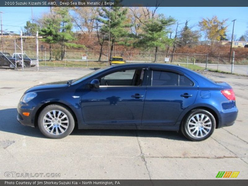  2010 Kizashi SE AWD Deep Sea Blue Metallic