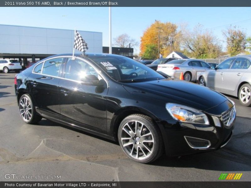 Black / Beechwood Brown/Off Black 2011 Volvo S60 T6 AWD