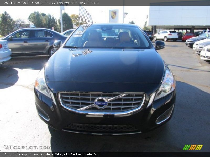 Black / Beechwood Brown/Off Black 2011 Volvo S60 T6 AWD