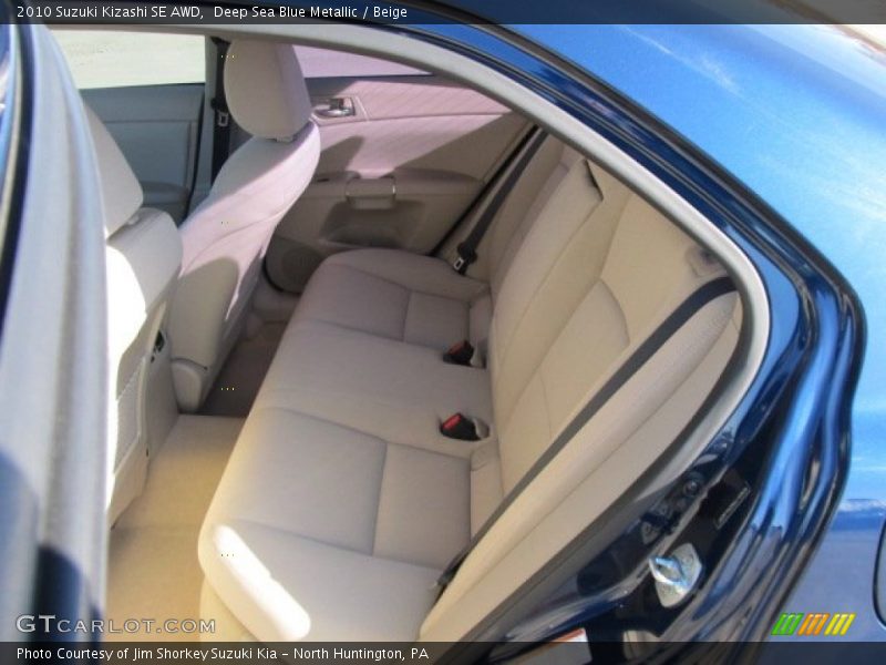 Deep Sea Blue Metallic / Beige 2010 Suzuki Kizashi SE AWD