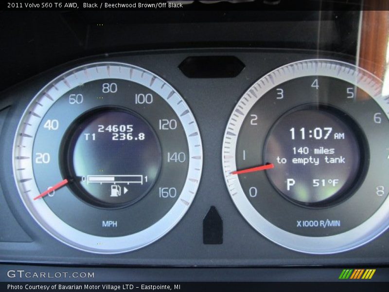  2011 S60 T6 AWD T6 AWD Gauges