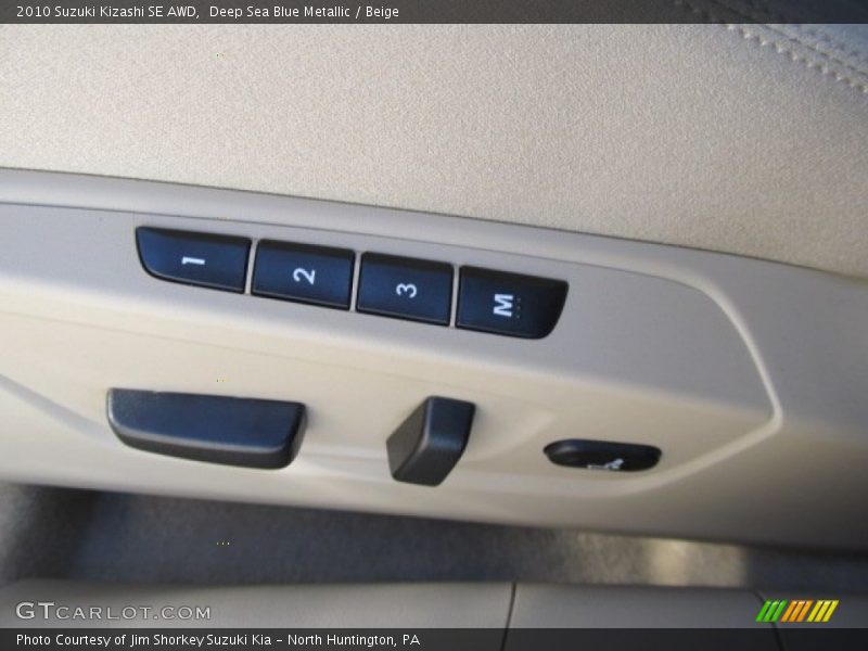 Deep Sea Blue Metallic / Beige 2010 Suzuki Kizashi SE AWD