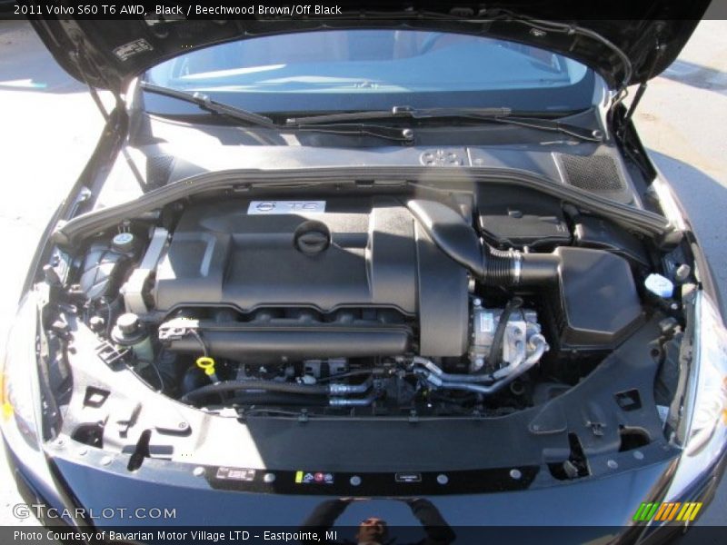 Black / Beechwood Brown/Off Black 2011 Volvo S60 T6 AWD