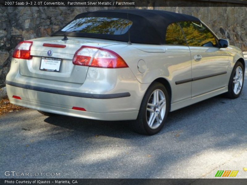 Parchment Silver Metallic / Parchment 2007 Saab 9-3 2.0T Convertible