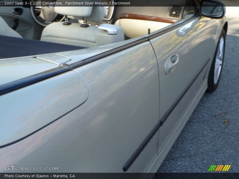 Parchment Silver Metallic / Parchment 2007 Saab 9-3 2.0T Convertible