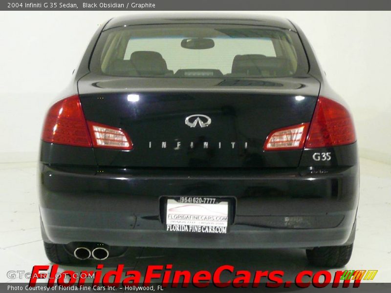 Black Obsidian / Graphite 2004 Infiniti G 35 Sedan