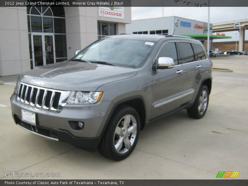 Mineral Gray Metallic / Black 2012 Jeep Grand Cherokee Limited