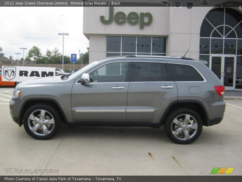 Mineral Gray Metallic / Black 2012 Jeep Grand Cherokee Limited