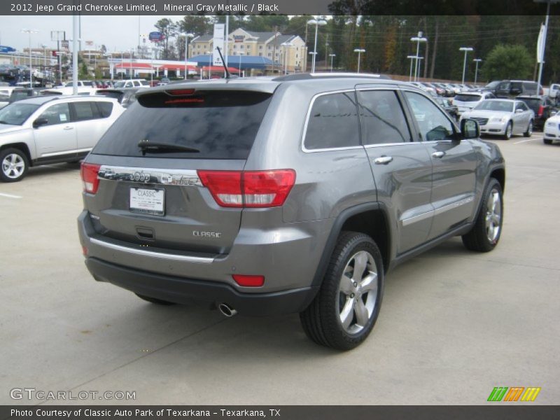 Mineral Gray Metallic / Black 2012 Jeep Grand Cherokee Limited