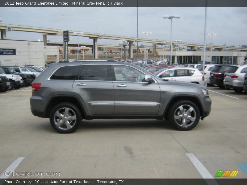 Mineral Gray Metallic / Black 2012 Jeep Grand Cherokee Limited