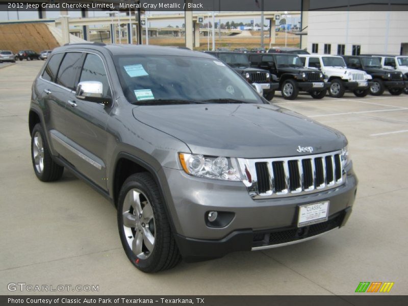 Mineral Gray Metallic / Black 2012 Jeep Grand Cherokee Limited
