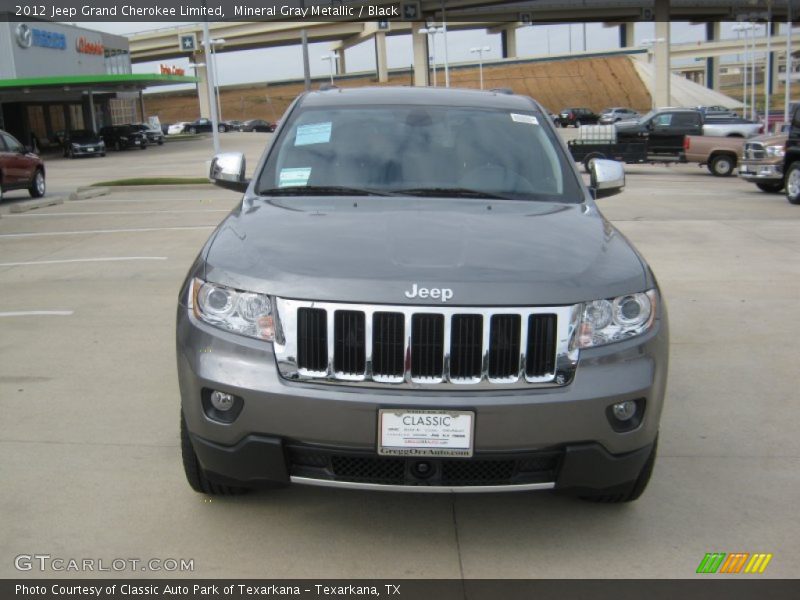 Mineral Gray Metallic / Black 2012 Jeep Grand Cherokee Limited