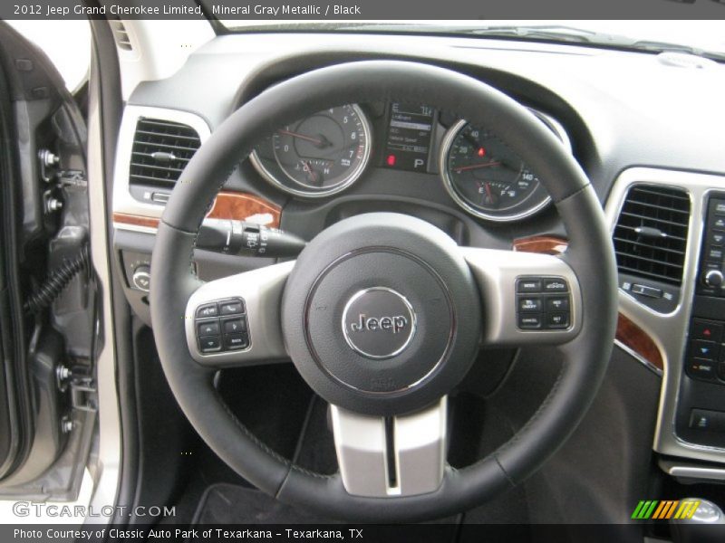 Mineral Gray Metallic / Black 2012 Jeep Grand Cherokee Limited