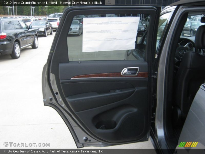 Mineral Gray Metallic / Black 2012 Jeep Grand Cherokee Limited