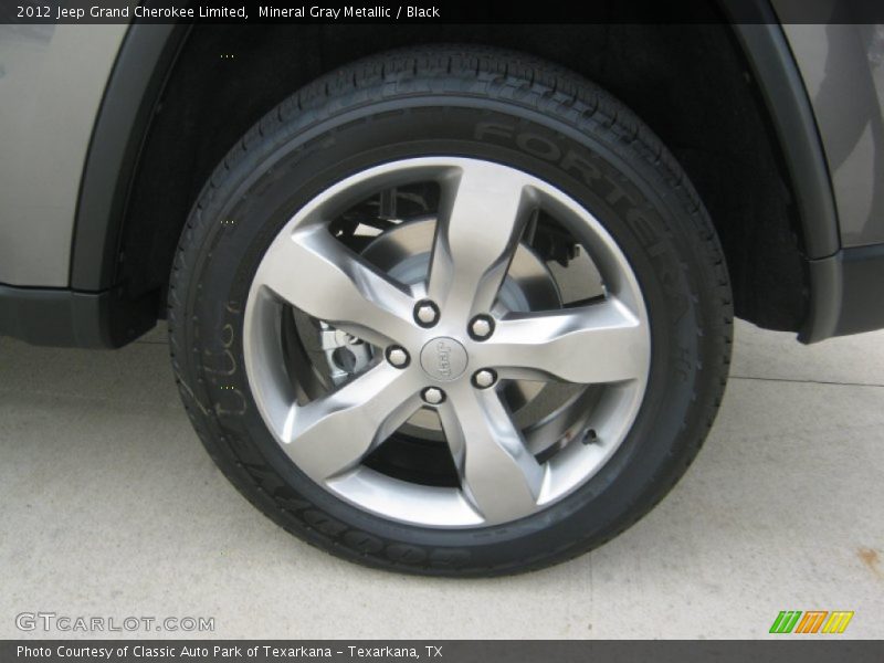 Mineral Gray Metallic / Black 2012 Jeep Grand Cherokee Limited