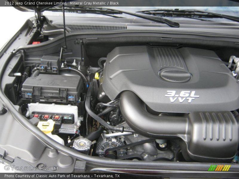 Mineral Gray Metallic / Black 2012 Jeep Grand Cherokee Limited