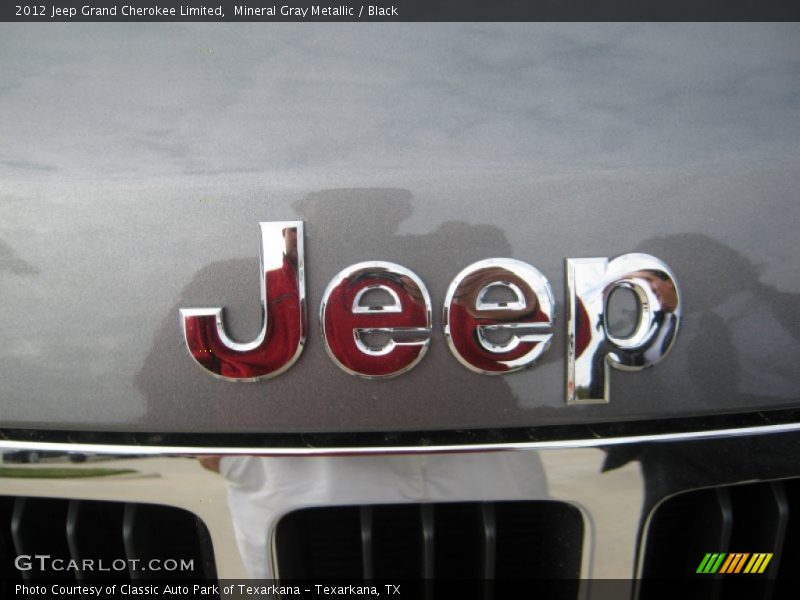 Mineral Gray Metallic / Black 2012 Jeep Grand Cherokee Limited