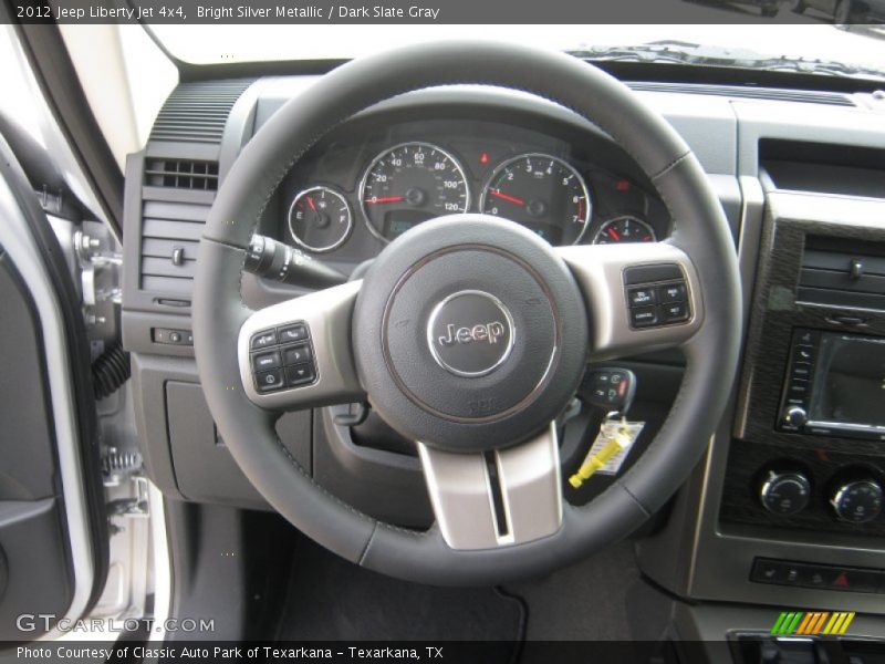 Jet Edition, black leather wrapped steering wheel - 2012 Jeep Liberty Jet 4x4