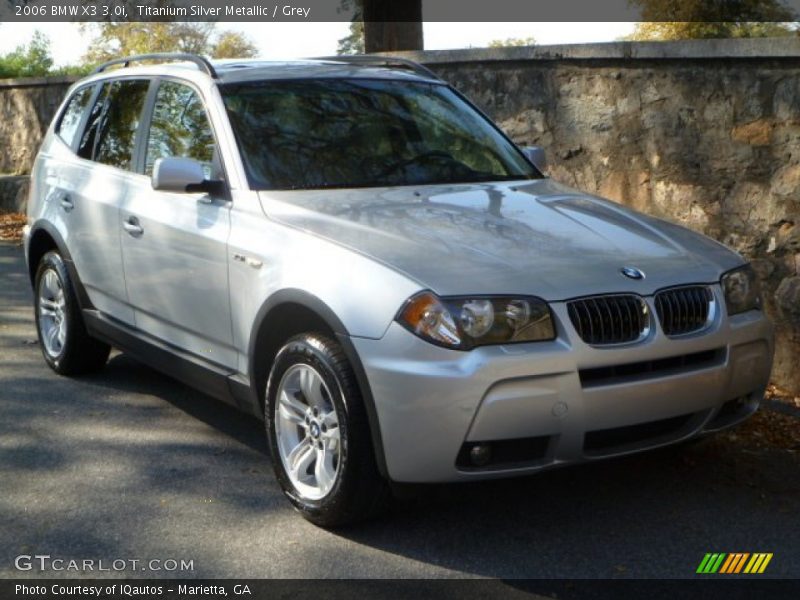 Titanium Silver Metallic / Grey 2006 BMW X3 3.0i