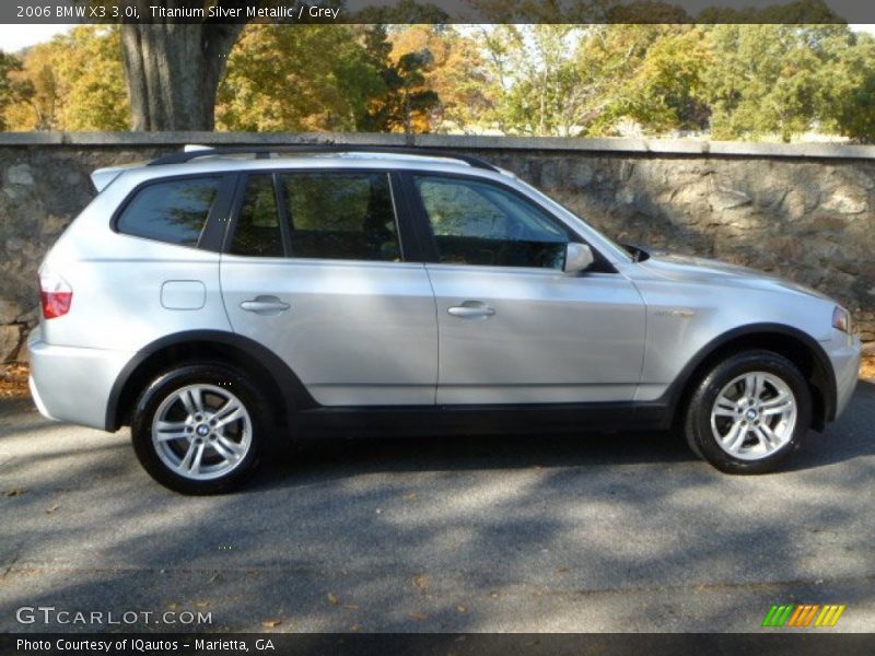 Titanium Silver Metallic / Grey 2006 BMW X3 3.0i