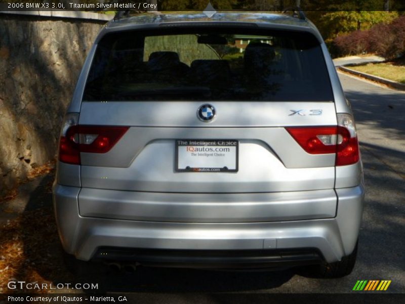 Titanium Silver Metallic / Grey 2006 BMW X3 3.0i